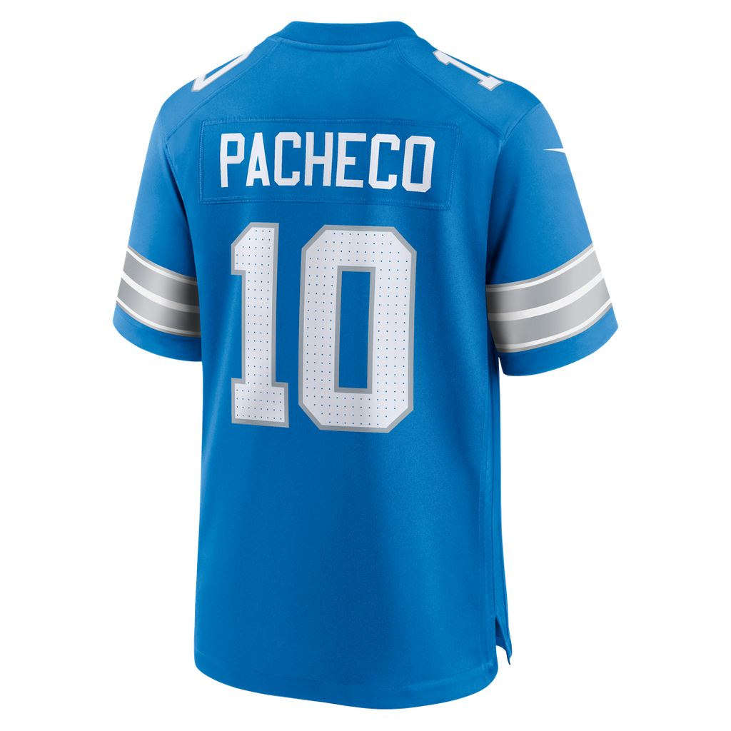 Isiah Pacheco Detroit Lions Nike Team Game Official Jersey -  Blue