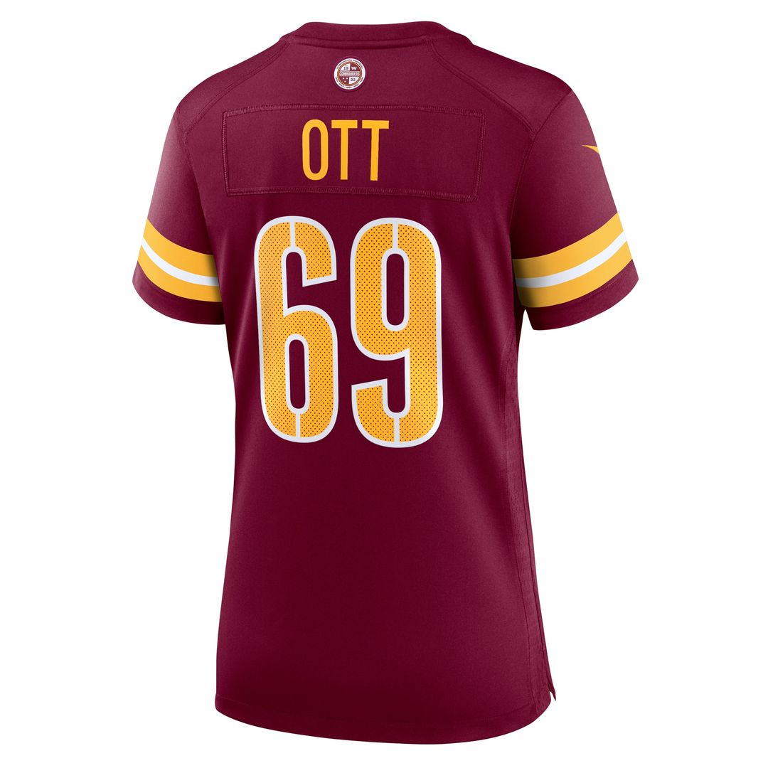 Tyler Ott Washington Commanders Nike Women's Team Game Official Jersey -  Burgundy