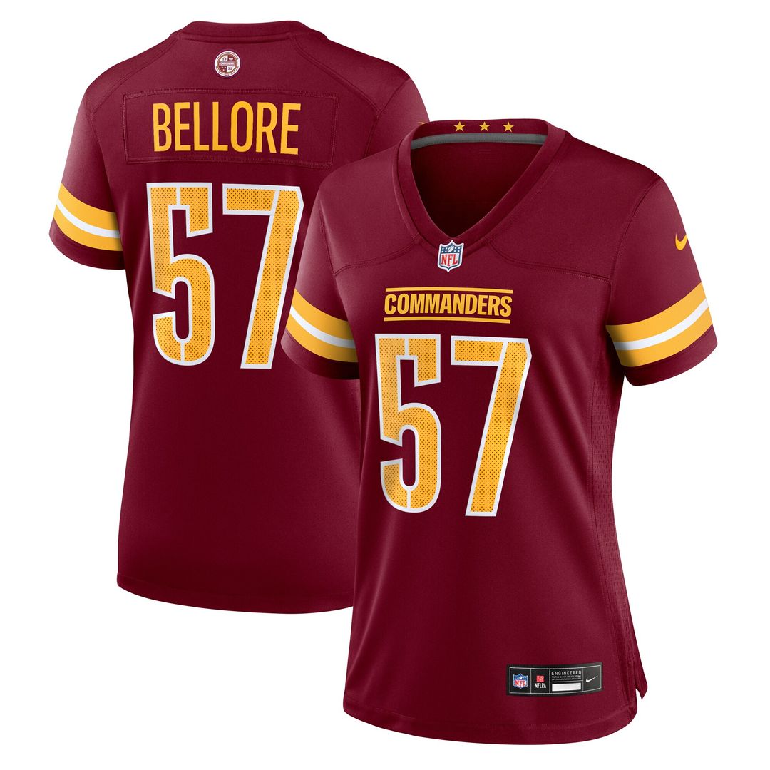 Nick Bellore Washington Commanders Nike Women's Team Game Official Jersey -  Burgundy