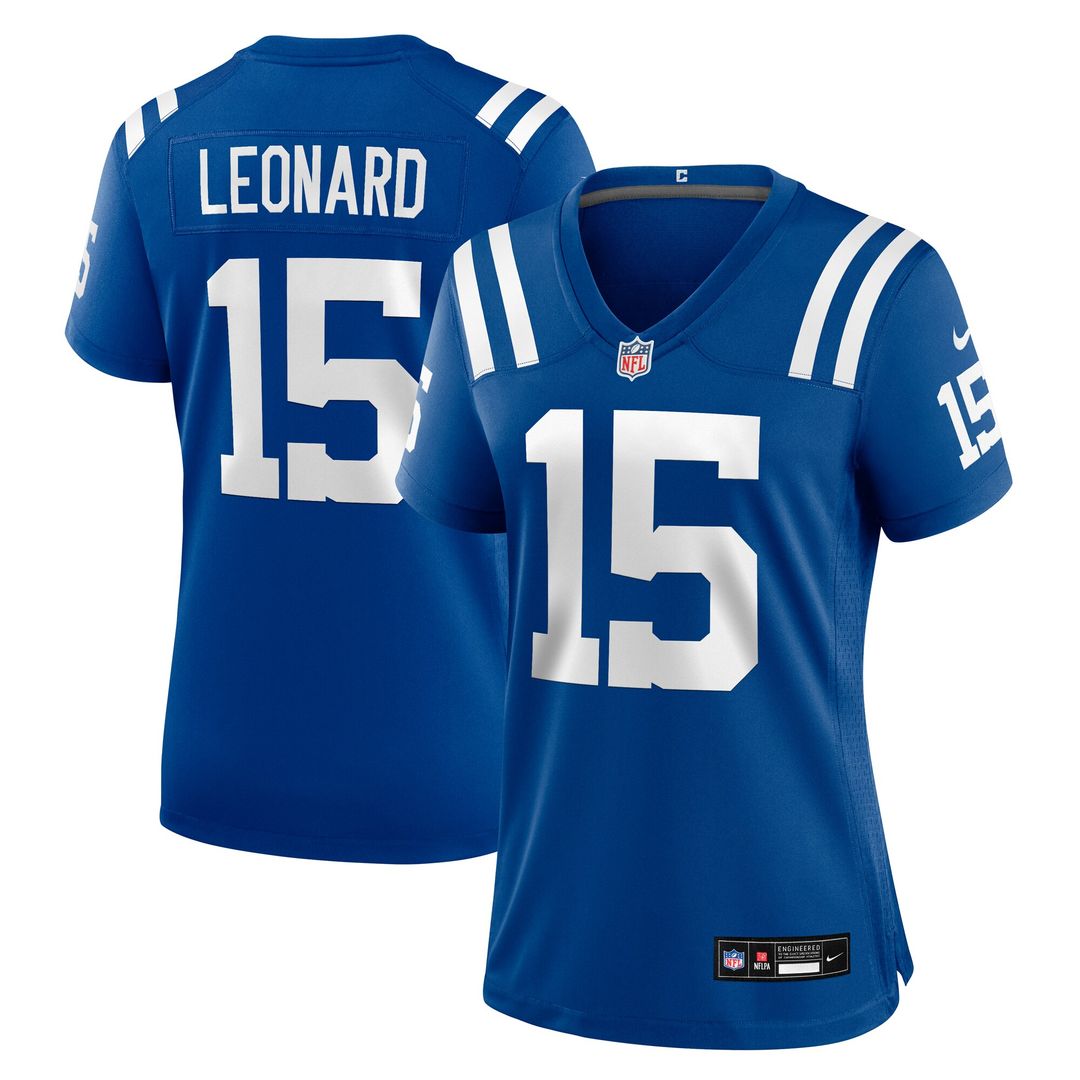Riley Leonard Indianapolis Colts Nike Women's Team Game Official Jersey -  Royal