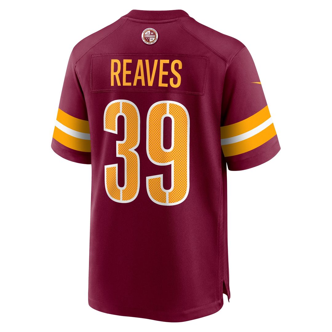 Jeremy Reaves Washington Commanders Nike Game Official Jersey -  White