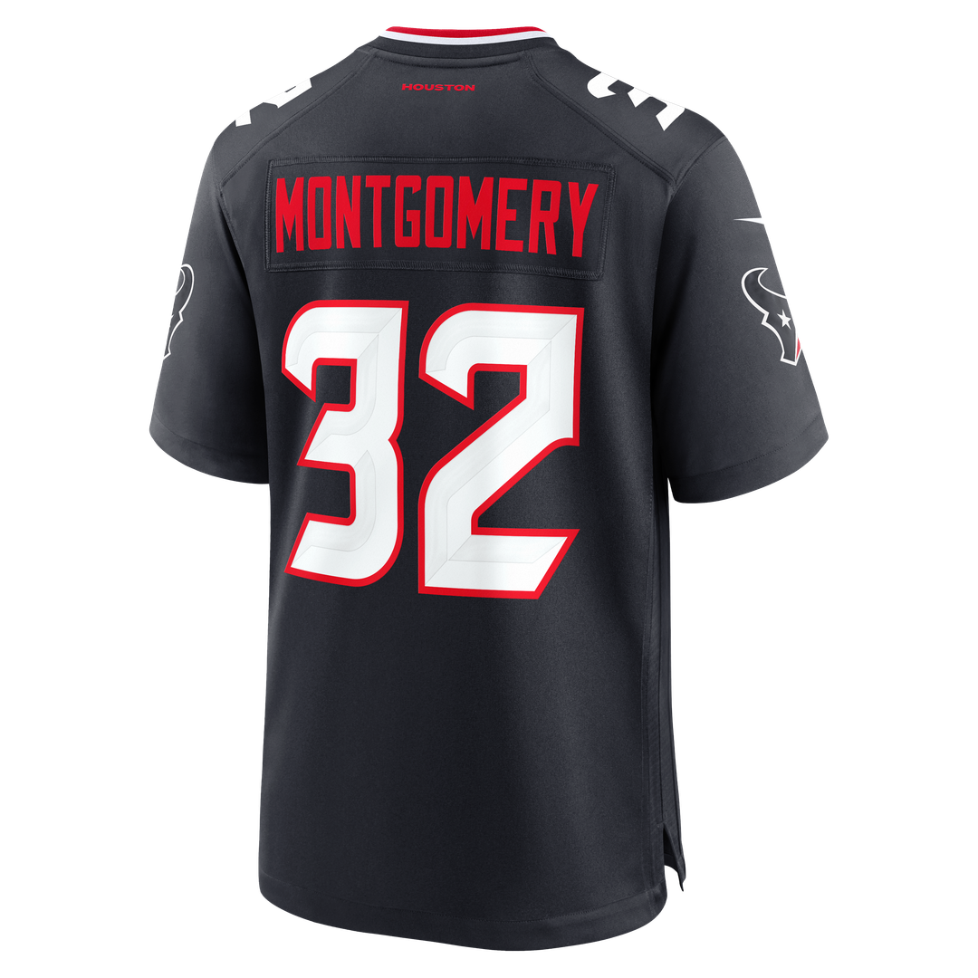 David Montgomery Houston Texans Nike Game Official Jersey - Navy