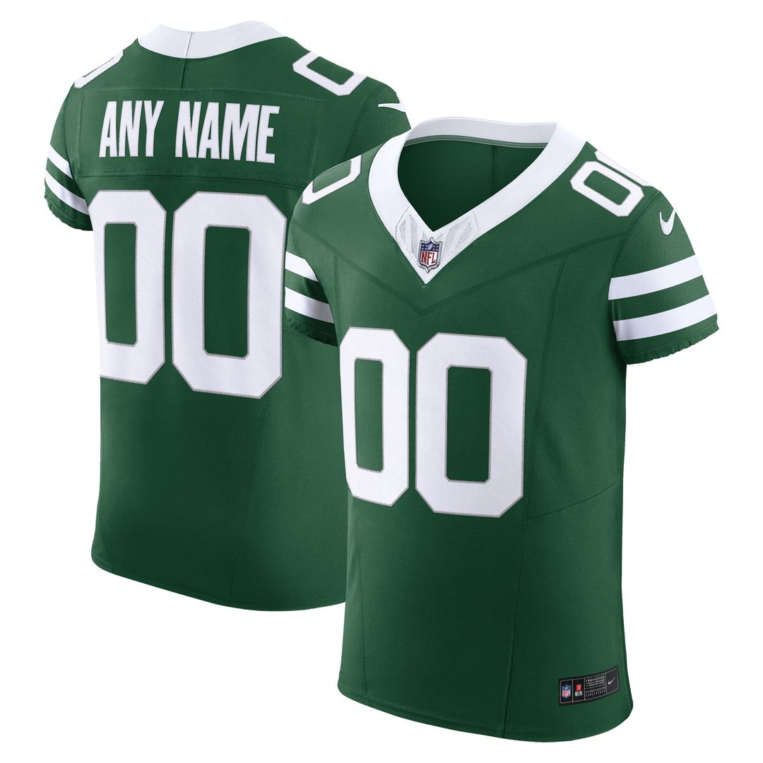 New York Jets Nike Vapor F.U.S.E. Elite Custom Official Jersey - Legacy Green