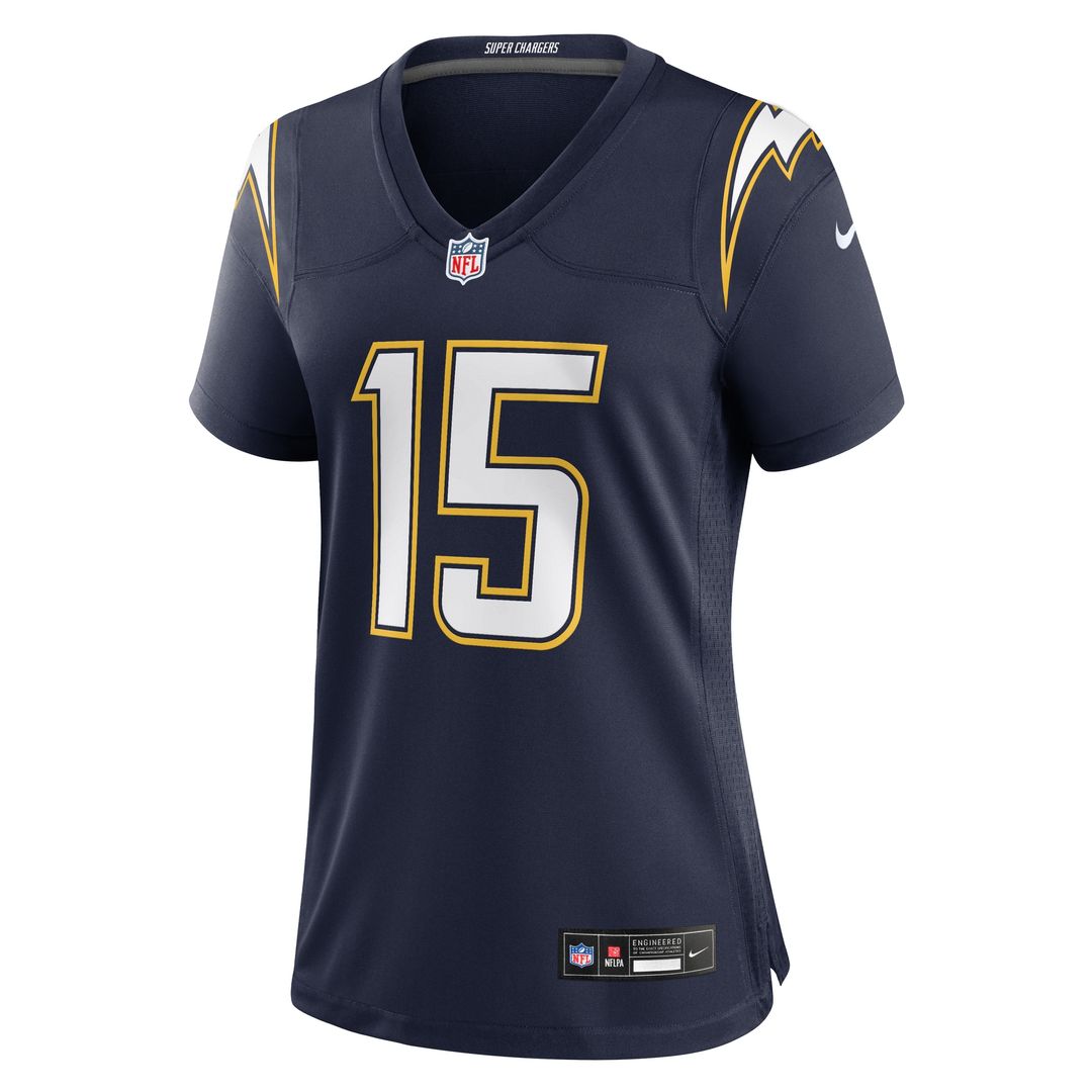 Ladd McConkey Los Angeles Chargers Nike Women's Alternate Super Chargers Game Official Jersey - Navy