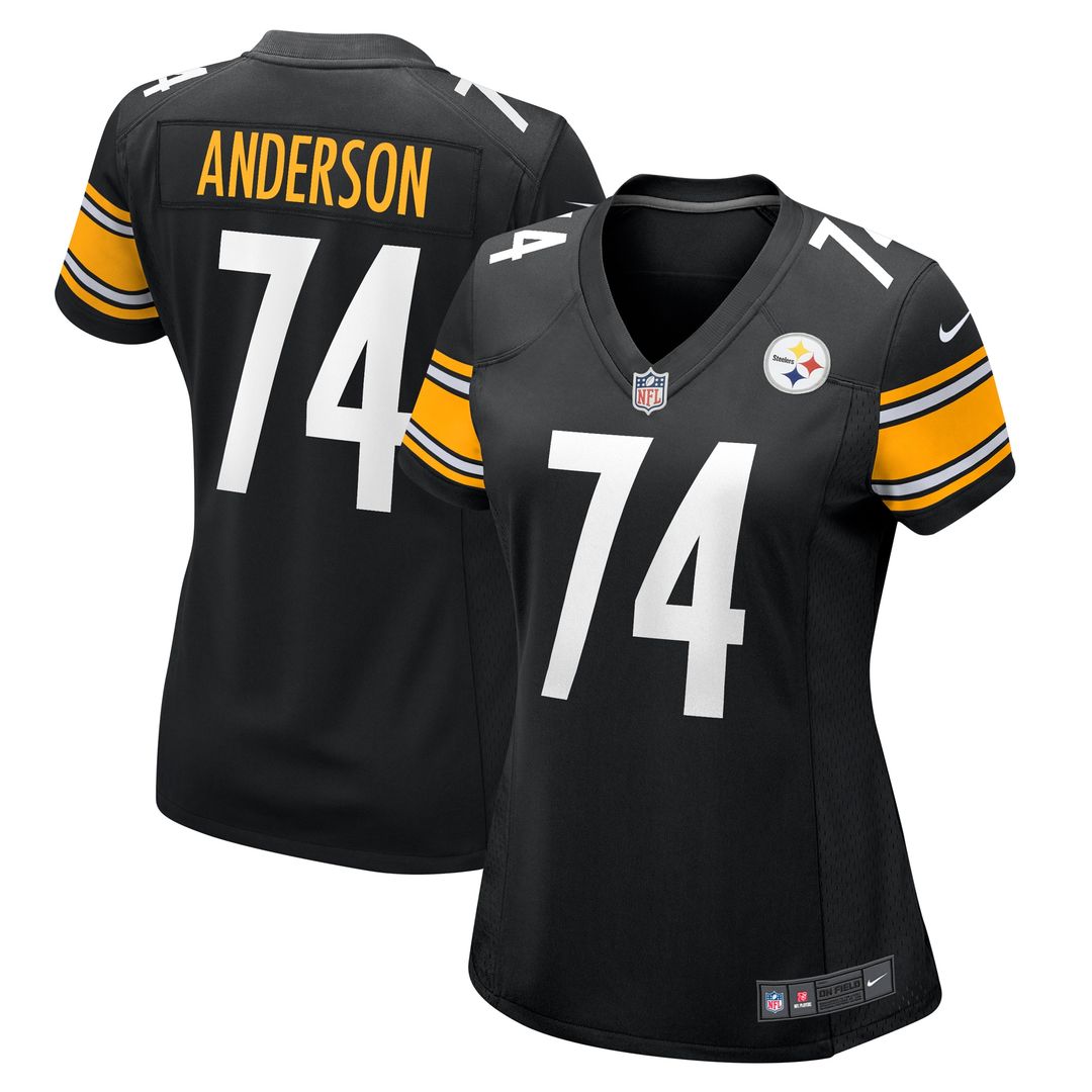 Spencer Anderson Pittsburgh Steelers Nike Women's  Game Official Jersey -  Black