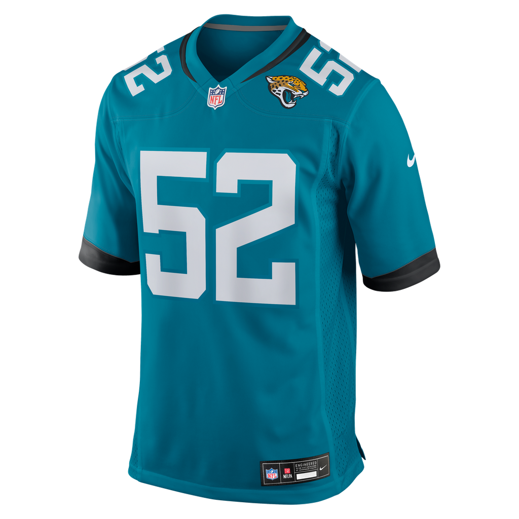 DaVon Hamilton Jacksonville Jaguars Nike Game Official Jersey - Black