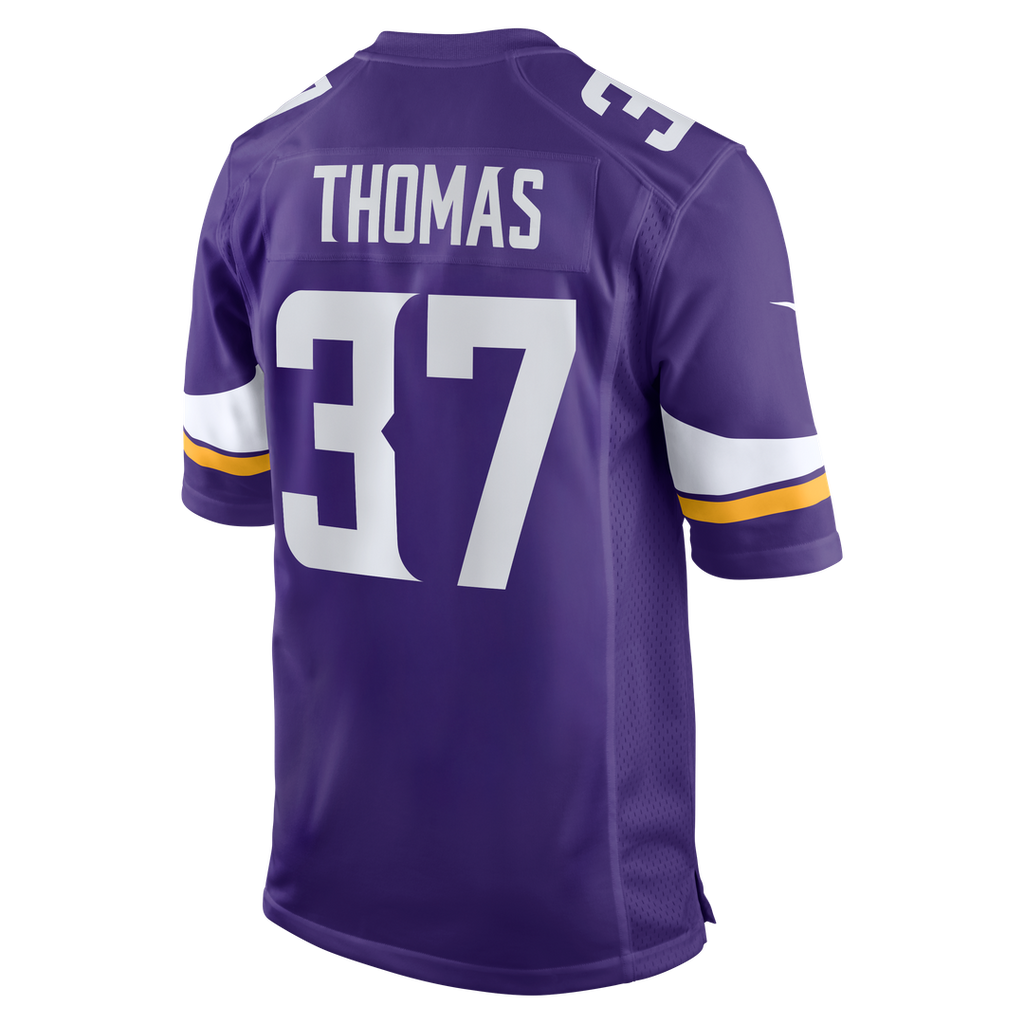 Tavierre Thomas Minnesota Vikings Nike Team Game Official Jersey -  Purple