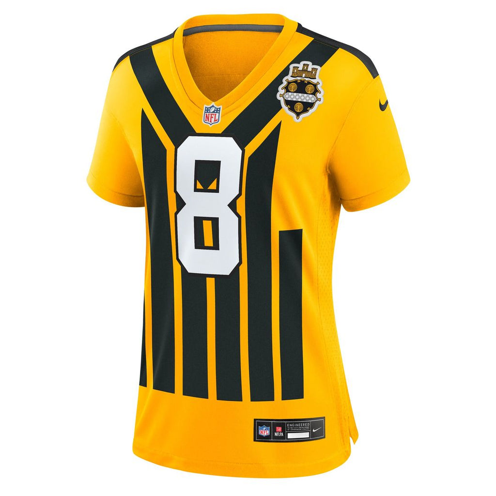 Aaron Rodgers Pittsburgh Steelers Nike Women's Alternate 1933 Throwback Game Official Jersey - Gold