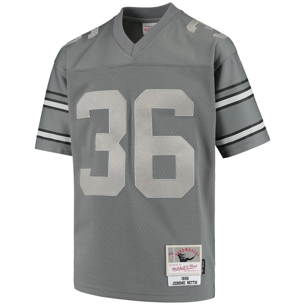 Jerome Bettis Pittsburgh Steelers Mitchell & Ness Youth 1996 Retired Player Metal Replica Official Jersey - Charcoal