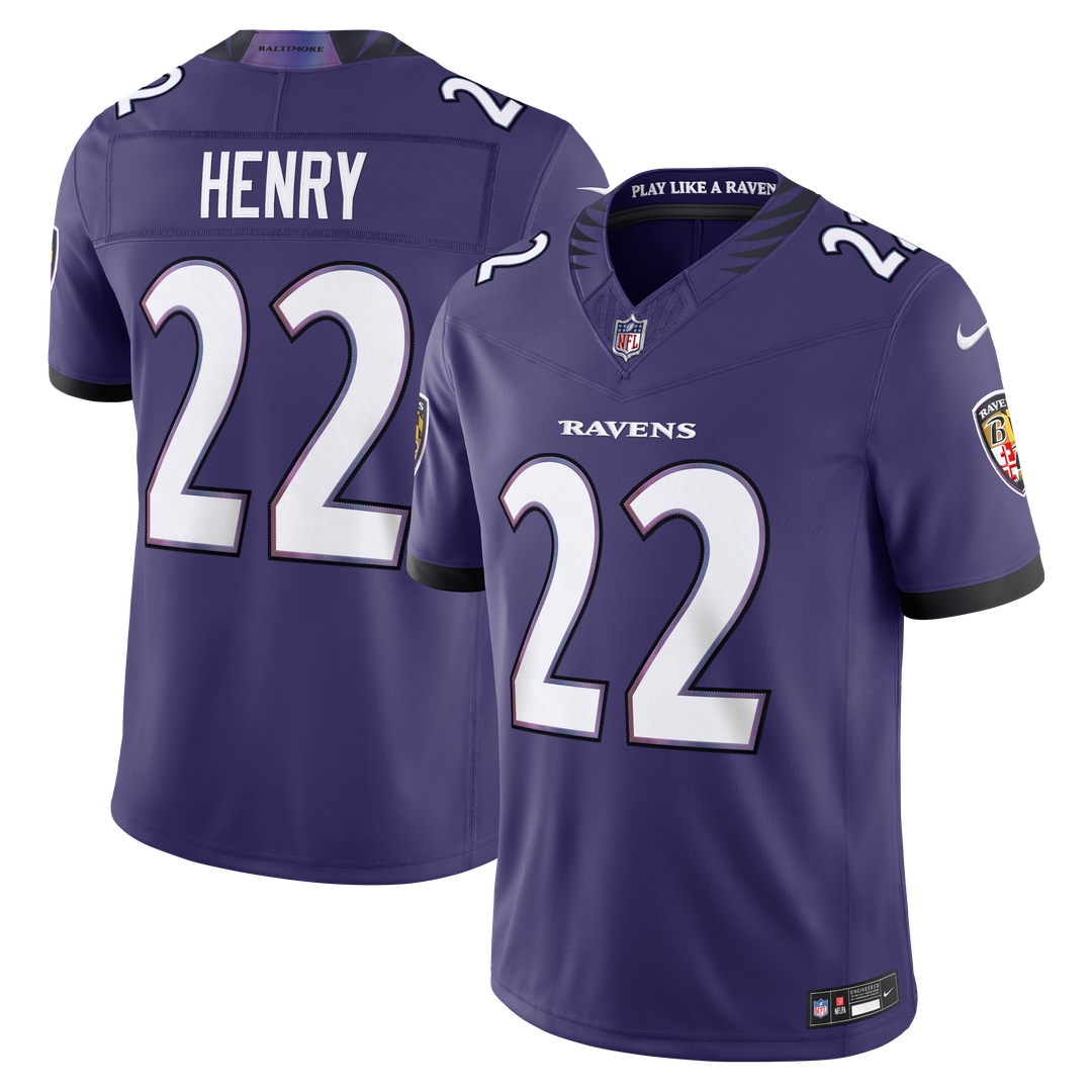Derrick Henry Baltimore Ravens Nike Vapor F.U.S.E. Stitched Limited Official Jersey - White