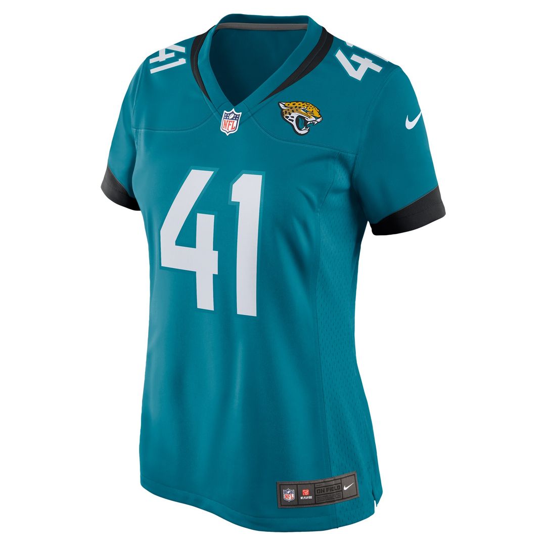 Josh Hines-Allen Jacksonville Jaguars Nike Women's Player Game Official Jersey - Teal
