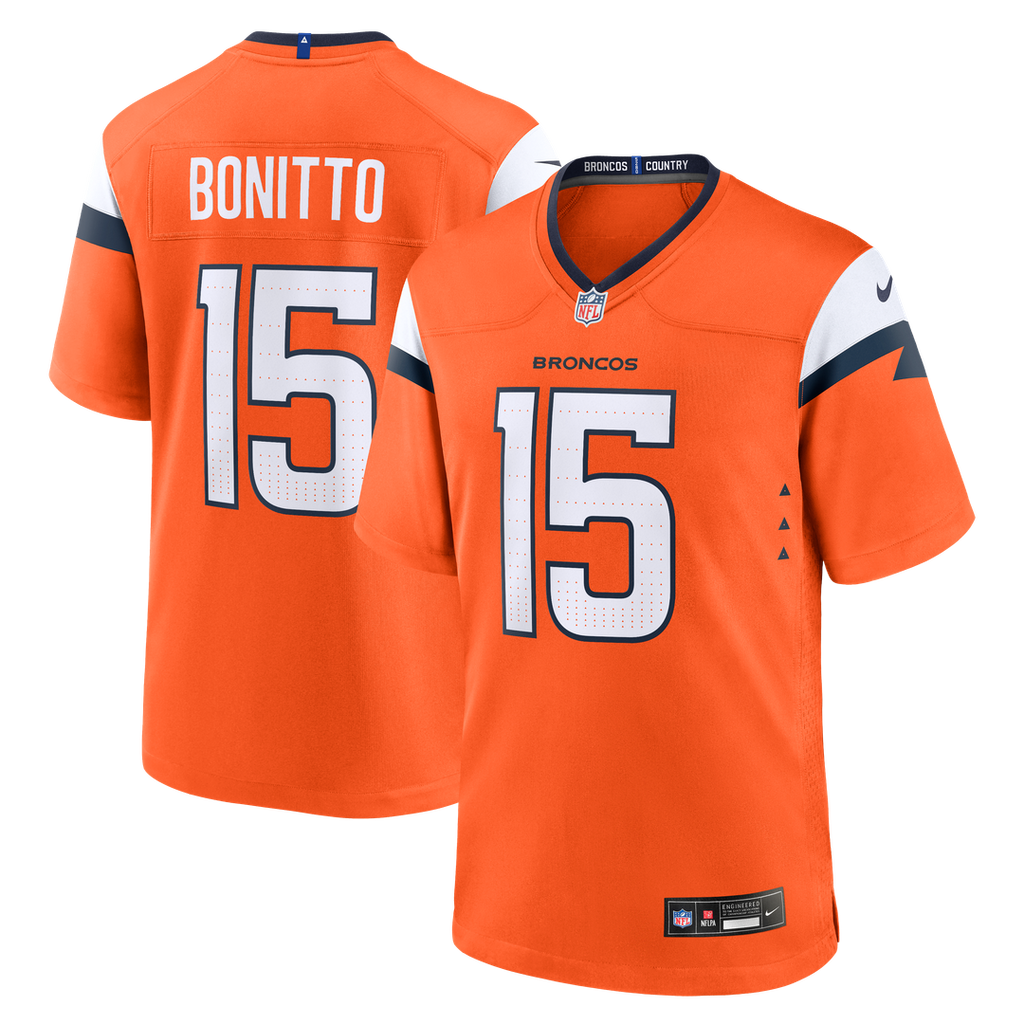 Nik Bonitto Denver Broncos Nike Team Game Official Jersey -  Orange