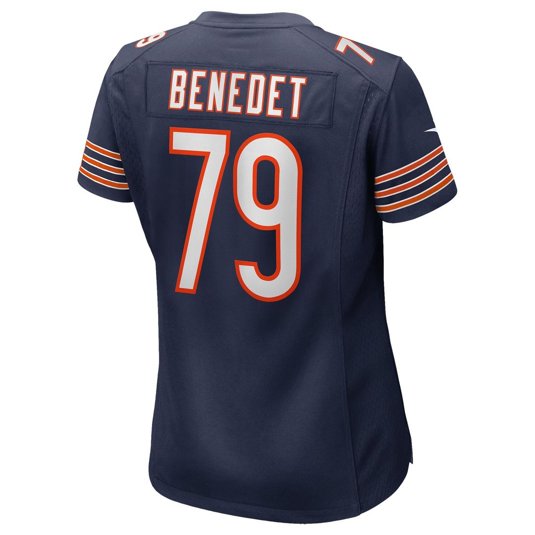 Theo Benedet Chicago Bears Nike Women's Team Game Jersey - Navy