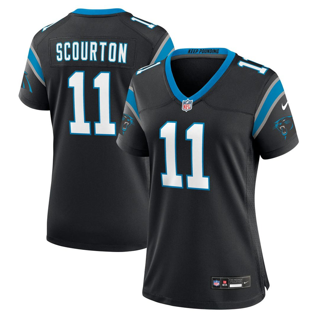Nic Scourton Carolina Panthers Nike Women's Team Game Official Jersey -  Black