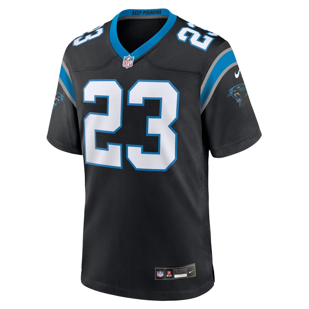 Trevor Etienne Carolina Panthers Nike Team Game Official Jersey -  Black