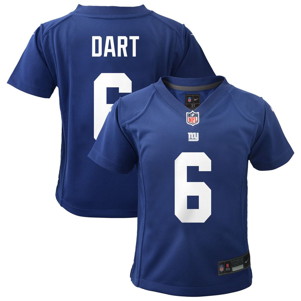 Jaxson Dart New York Giants Nike Infant Team Game Official Jersey - Royal