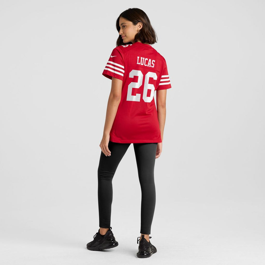 Chase Lucas San Francisco 49ers Nike Women's Team Game Official Jersey -  Scarlet
