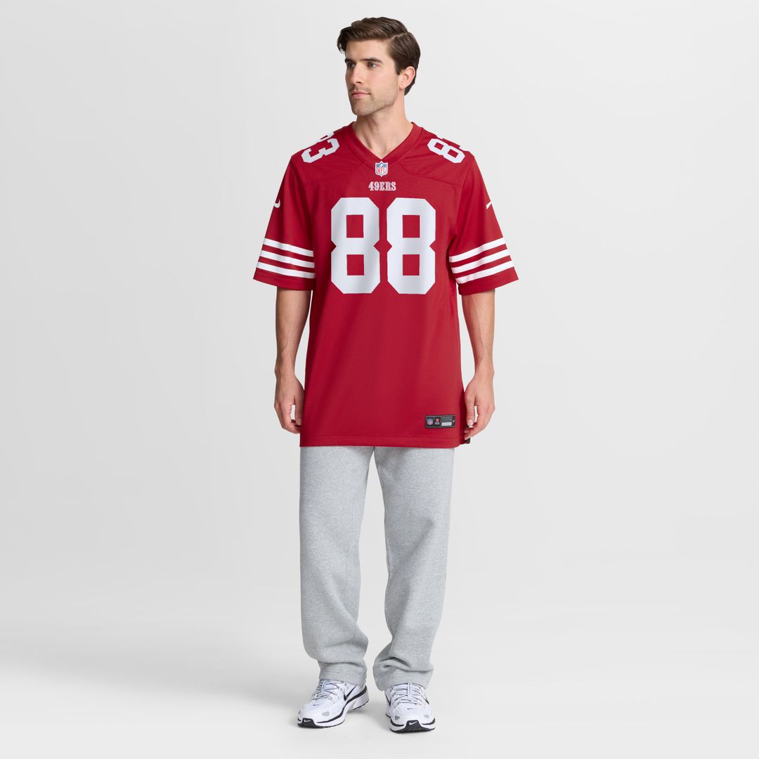Jake Tonges San Francisco 49ers Nike Team Game Official Jersey -  Scarlet