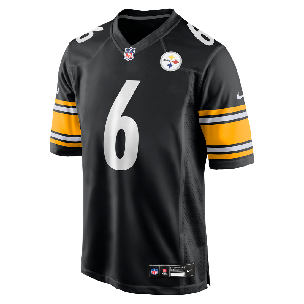 Patrick Queen Pittsburgh Steelers Nike Game Player Official Jersey - Black