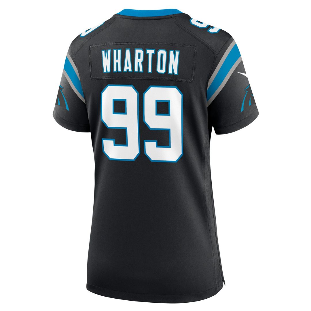 Tershawn Wharton Carolina Panthers Nike Women's Team Game Jersey - Black