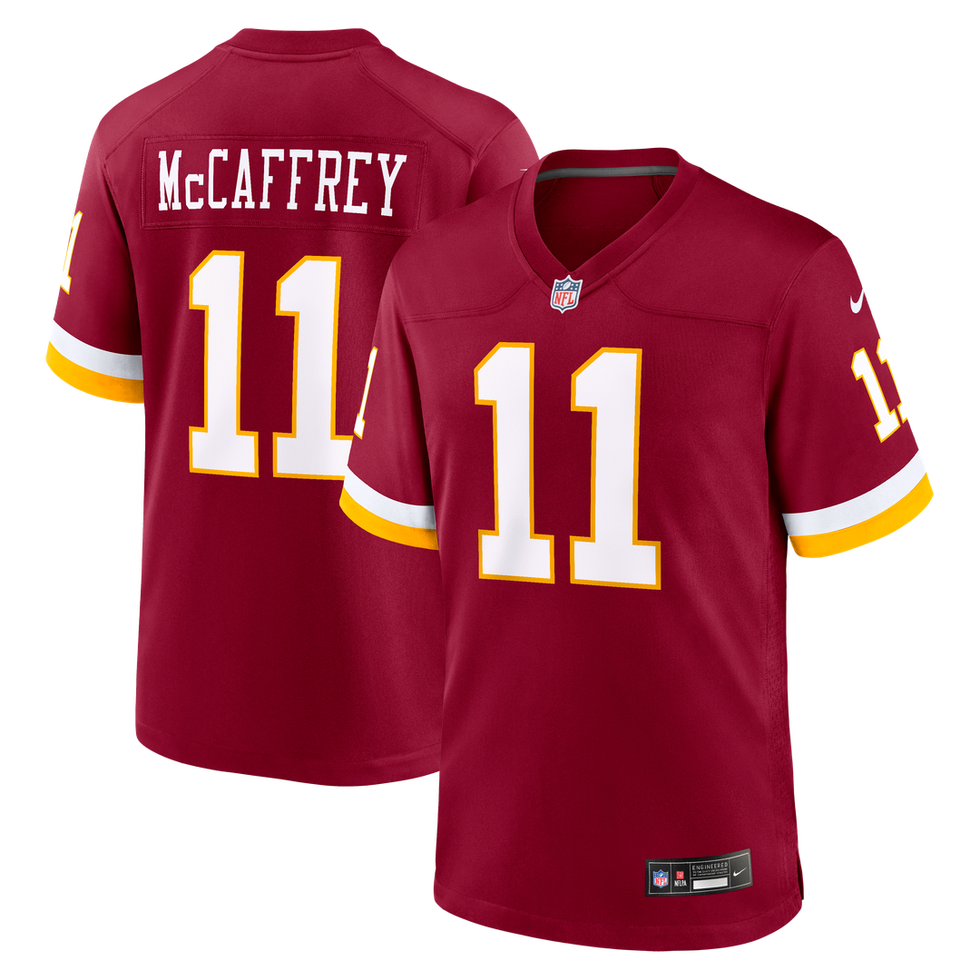 Luke McCaffrey Washington Commanders Nike Hail Raiser Alternate Game Official Jersey - Black