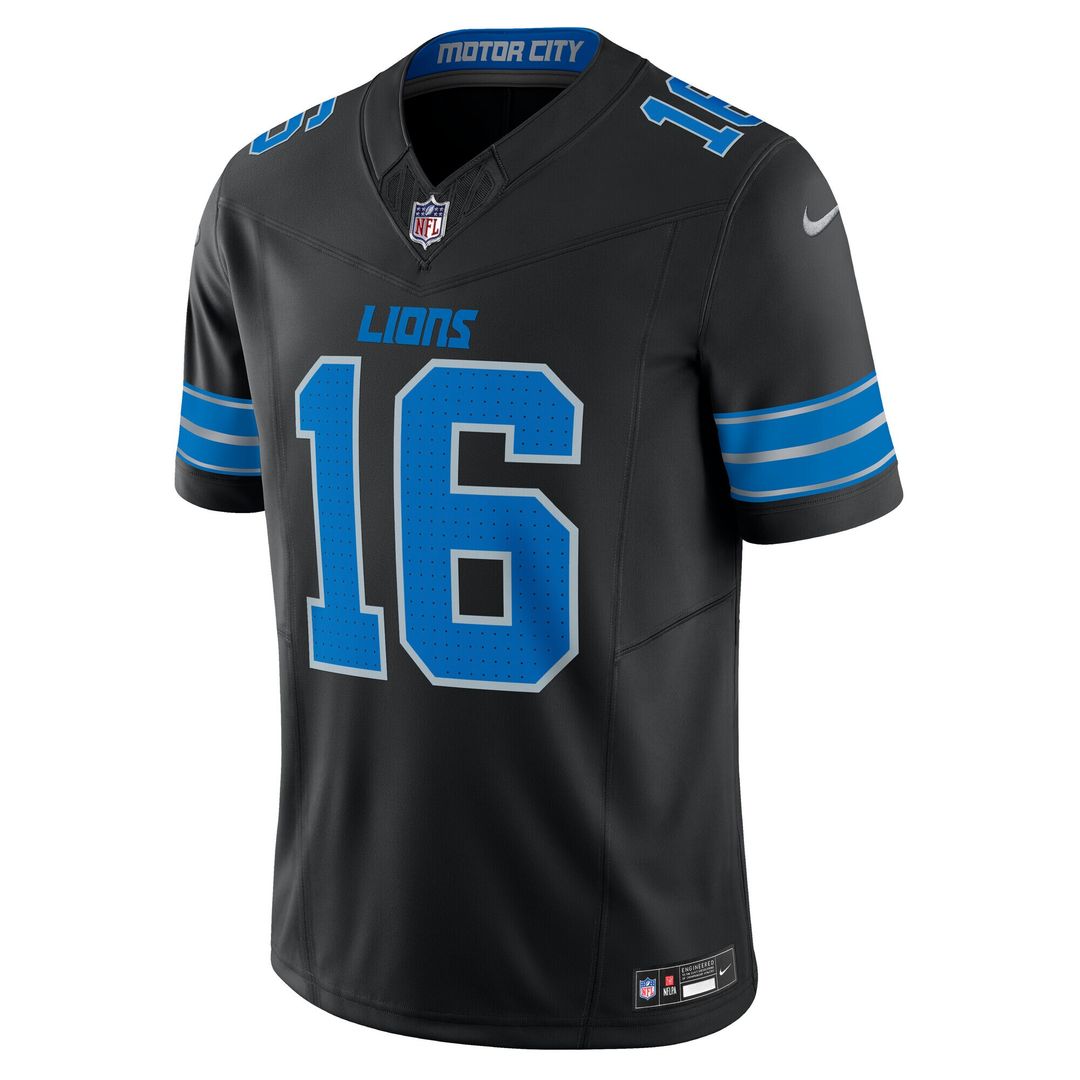 Jared Goff Detroit Lions Nike Vapor F.U.S.E. Limited Official Jersey - Black