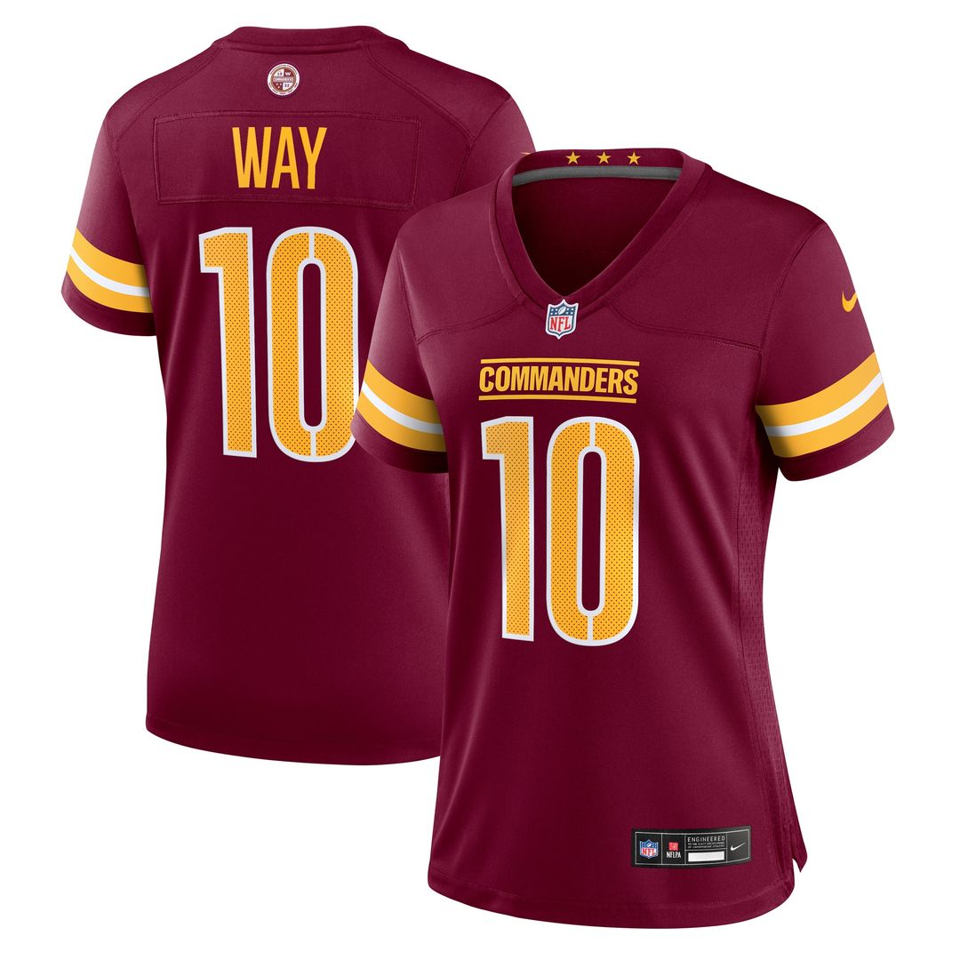 Tress Way Washington Commanders Nike Women's Team Game Official Jersey -  Burgundy