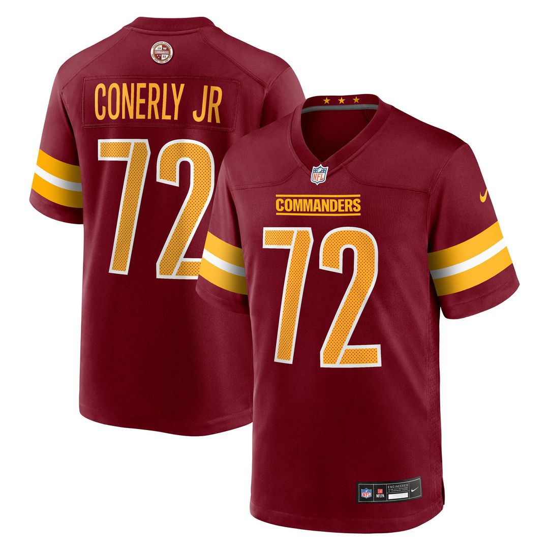 Josh Conerly Jr. Washington Commanders Nike Team Game Official Jersey - Burgundy