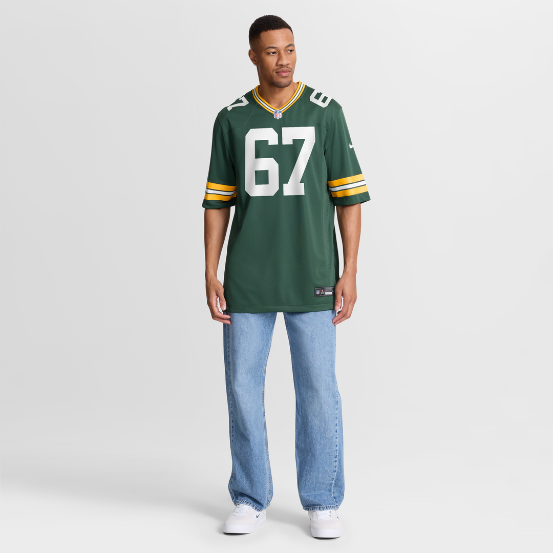 Donovan Jennings Green Bay Packers Nike Team Game Official Jersey -  Green