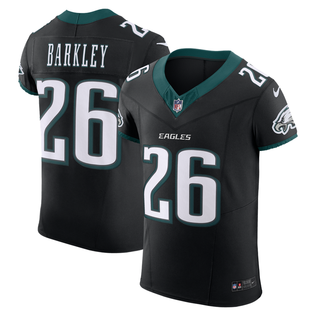 Saquon Barkley Philadelphia Eagles Nike Alternate  Vapor F.U.S.E. Elite Official Jersey - Black