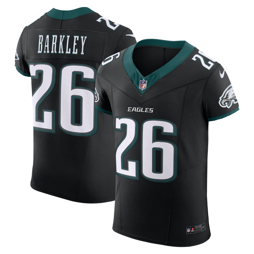 Saquon Barkley Philadelphia Eagles Nike Alternate  Vapor F.U.S.E. Elite Official Jersey - Black