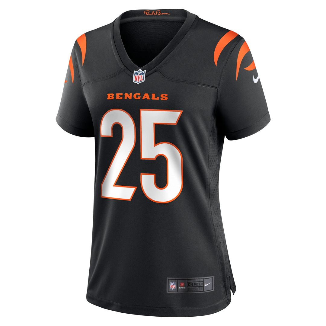Tahj Brooks Cincinnati Bengals Nike Women's Team Game Official Jersey -  Black