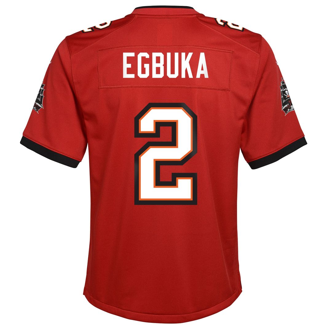 Emeka Egbuka Tampa Bay Buccaneers Nike Youth Team Game Official Jersey - Red