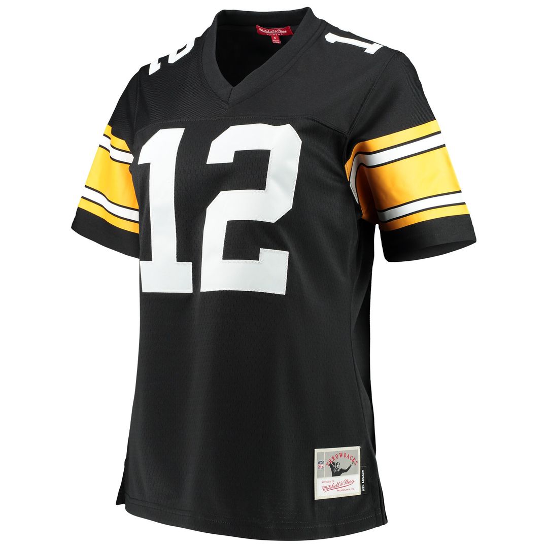 Terry Bradshaw Pittsburgh Steelers Mitchell & Ness Women's Legacy Player Replica Jersey - Black