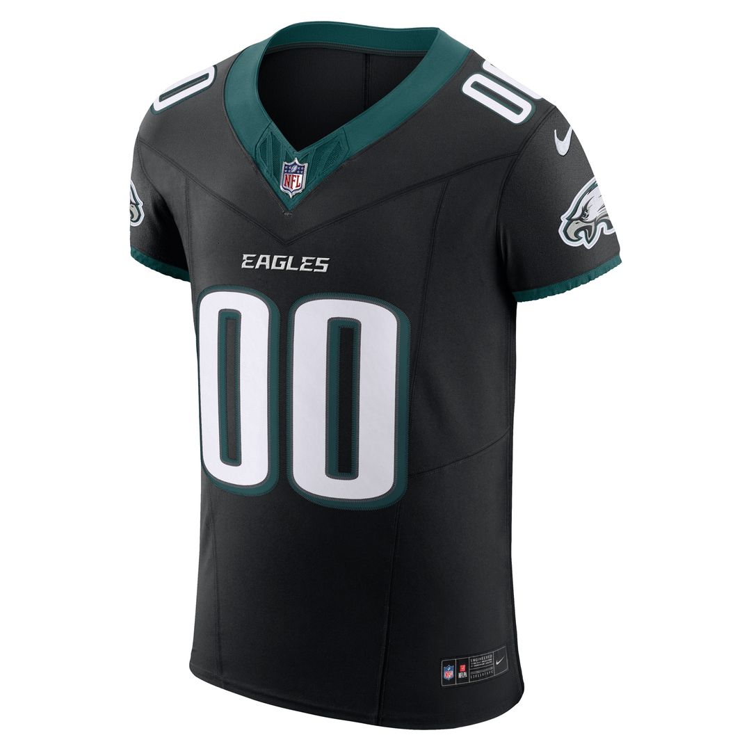 Philadelphia Eagles Nike Alternate Vapor F.U.S.E. Elite Custom Jersey - Black