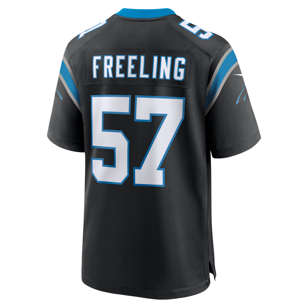 Monroe Freeling Carolina Panthers Nike 2026 NFL Draft First Round Pick No. 19 Team Game Official Jersey - Black