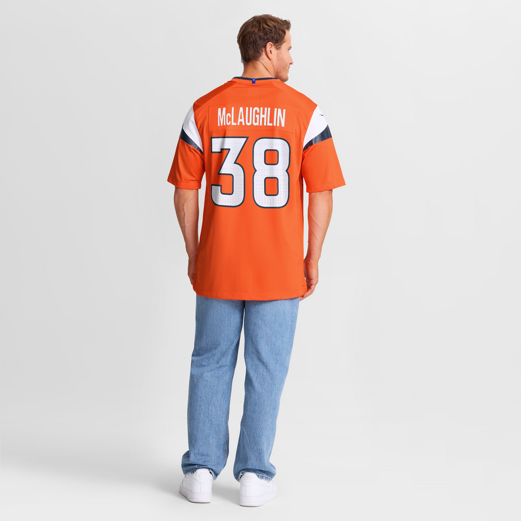 Jaleel McLaughlin Denver Broncos Nike Team Game Official Jersey -  Orange