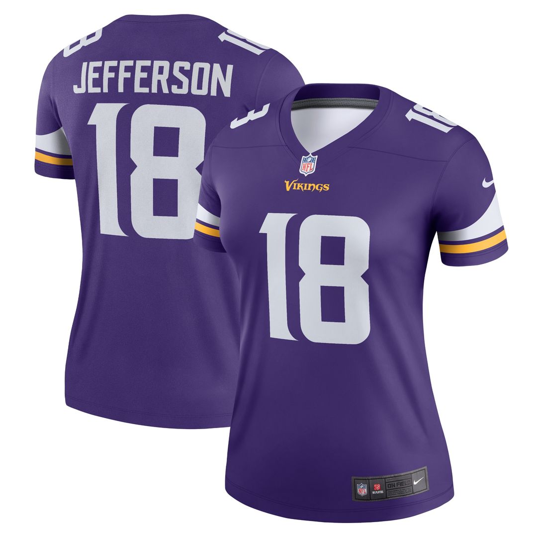 Justin Jefferson Minnesota Vikings Nike Women's Legend Player Performance Top -  Purple