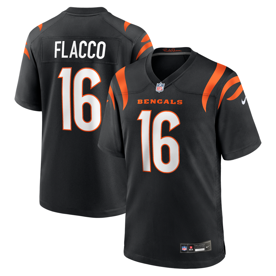 Joe Flacco Cincinnati Bengals Nike Team Game Official Jersey -  Black