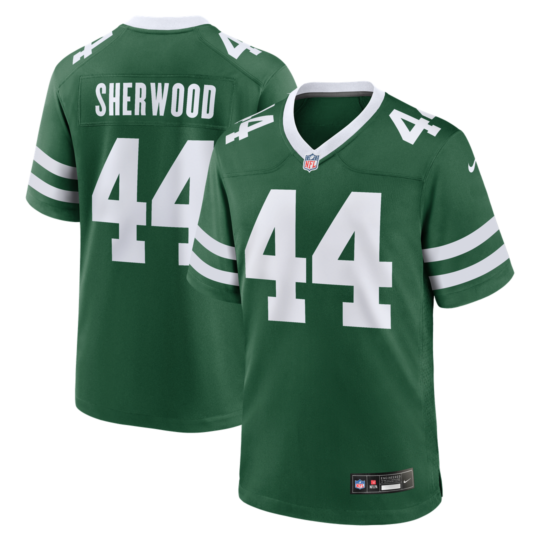Jamien Sherwood New York Jets Nike Team Game Official Jersey - Legacy Green