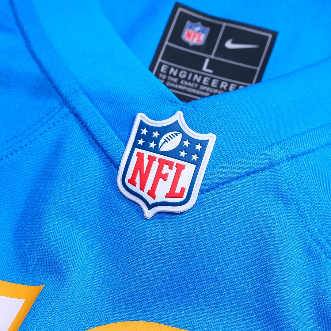 Hassan Haskins Los Angeles Chargers Nike Team Game Jersey - Powder Blue