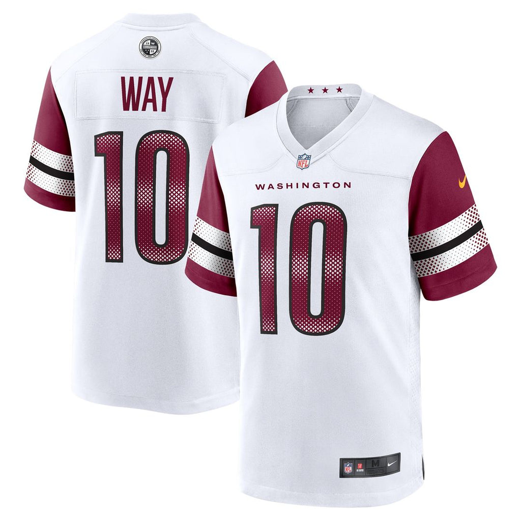 Tress Way Washington Commanders Nike Game Official Jersey -  White