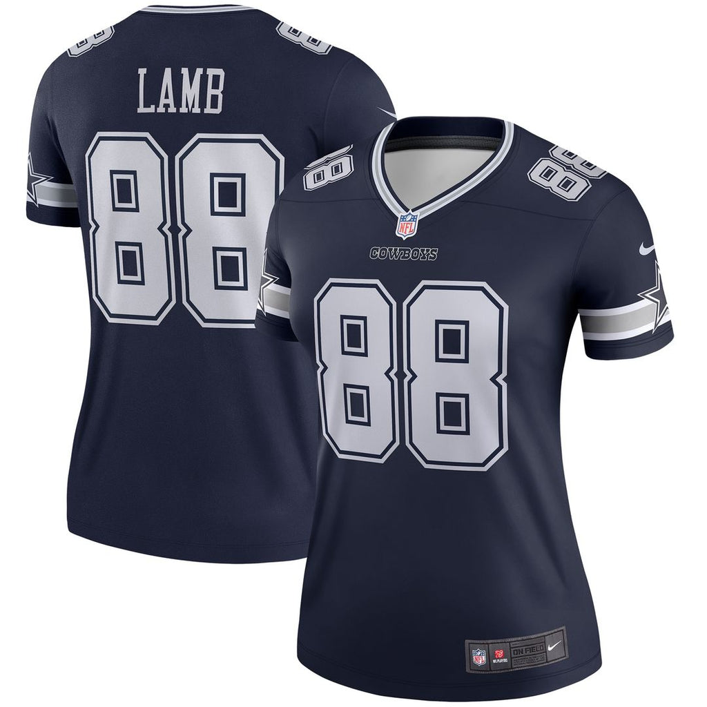 CeeDee Lamb Dallas Cowboys Nike Women's Legend Player Performance Top - Navy