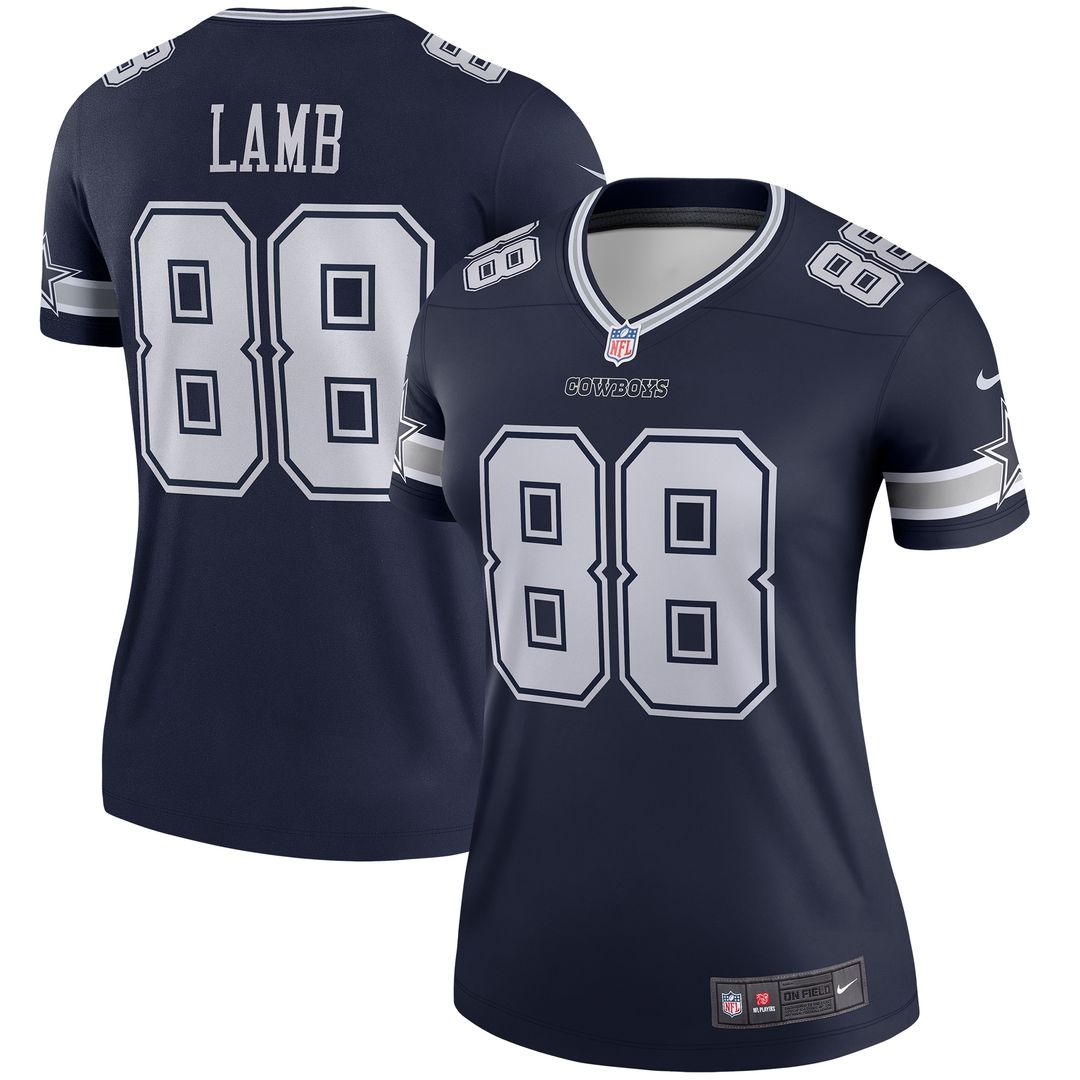 CeeDee Lamb Dallas Cowboys Nike Women's Legend Player Performance Top - Navy
