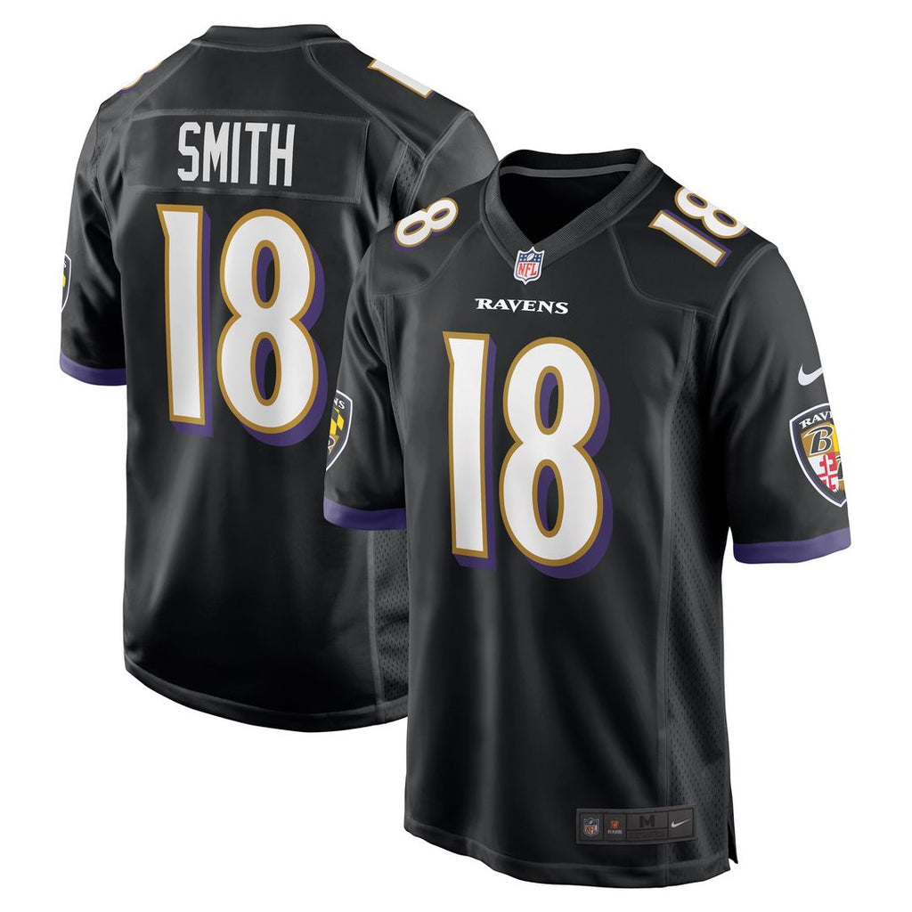 Roquan Smith Baltimore Ravens Nike Alternate Game Official Jersey - Black