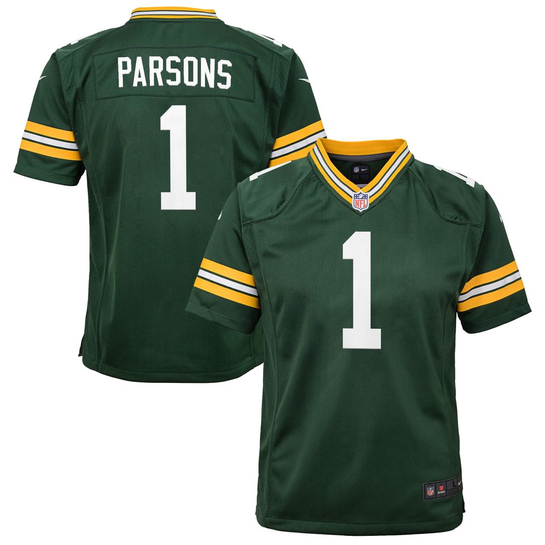 Micah Parsons Green Bay Packers Nike Youth White Game Official Jersey - White