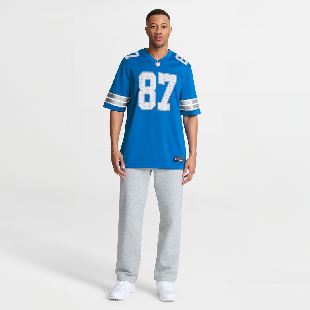 Sam LaPorta Detroit Lions Nike Game Official Jersey - Blue