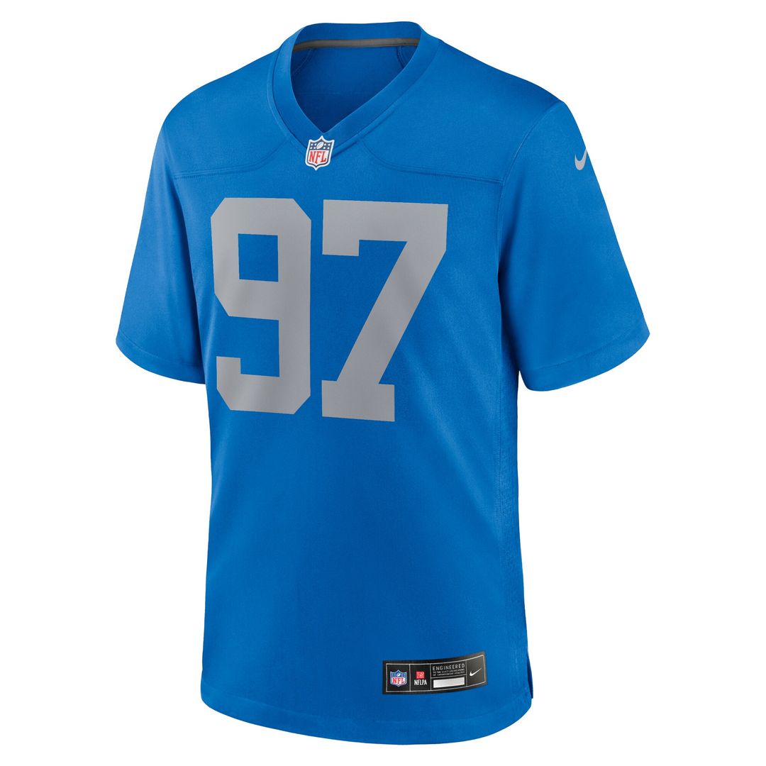 Aidan Hutchinson Detroit Lions Nike Alternate Game Official Jersey -  Blue