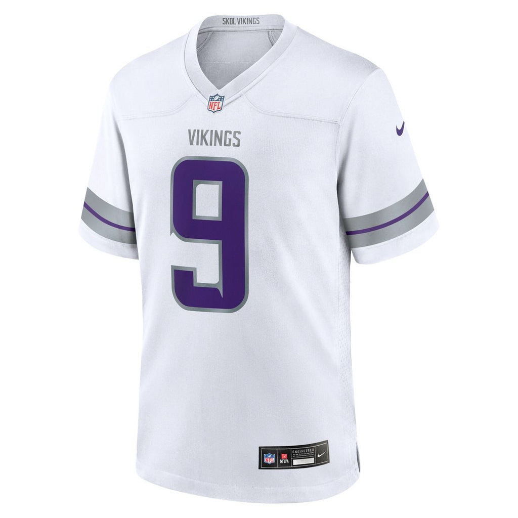 J.J. McCarthy Minnesota Vikings Nike Youth Game Official Jersey - White