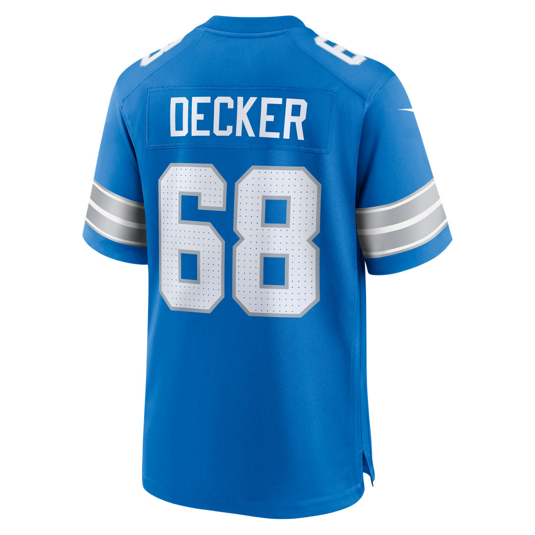 Taylor Decker Detroit Lions Nike Team Game Jersey - Blue